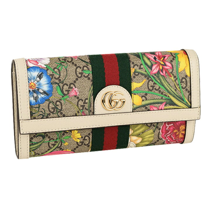 楽天市場】グッチ 財布 GUCCI 三つ折り財布 花柄 アウトレット 