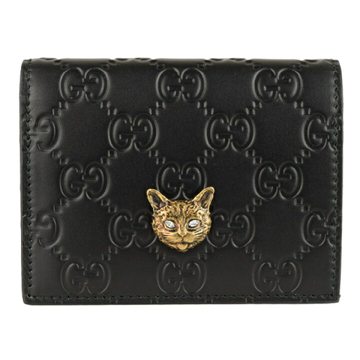 楽天市場】グッチ 財布 GUCCI ショップ袋付き 二つ折り財布 メタル  