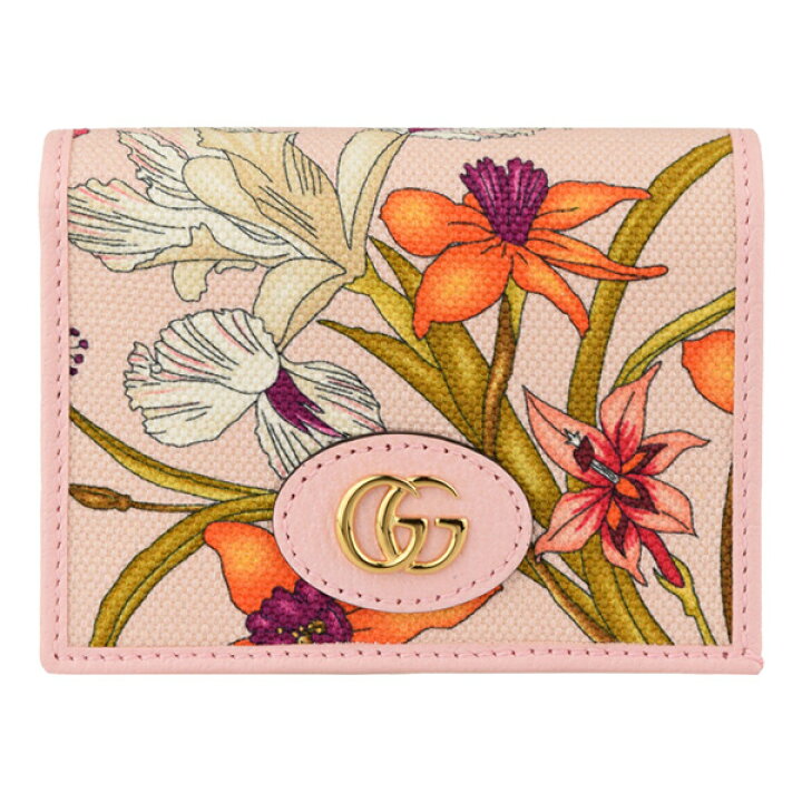 楽天市場】グッチ 財布 GUCCI ショップ袋付き 二つ折り財布 花柄  
