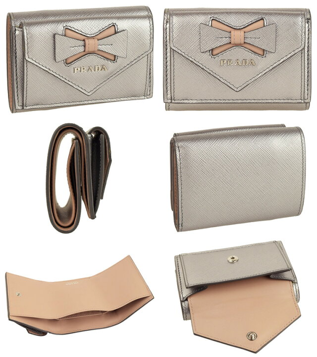 楽天市場】数量限定セール プラダ PRADA 三つ折り財布 アウトレット品  