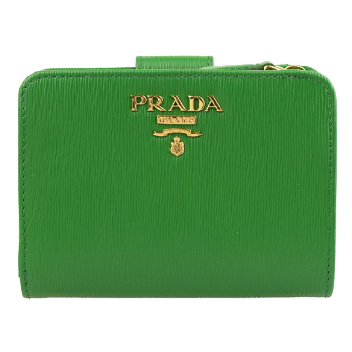 楽天市場】プラダ PRADA 二つ折り財布 アウトレット品 1ml018vim1-verd 