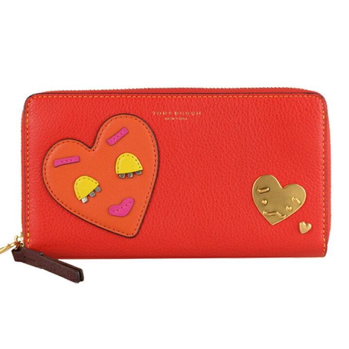 楽天市場】トリーバーチ TORYBURCH ラウンドファスナー長財布 ハート柄  