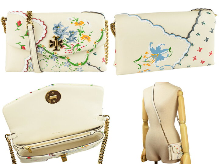 楽天市場】トリーバーチ TORY BURCH ショルダーウォレット チェーン 花