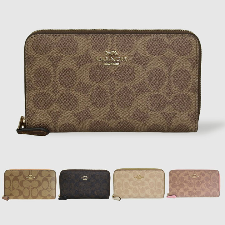 楽天市場】コーチ 財布 COACH ラウンドファスナー 中長財布 