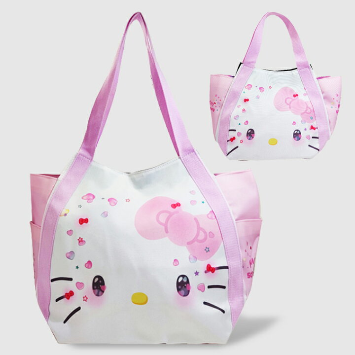 楽天市場】サンリオ SANRIO トートバッグ KTﾊﾞﾙｰﾝ バッグ キティ50周年