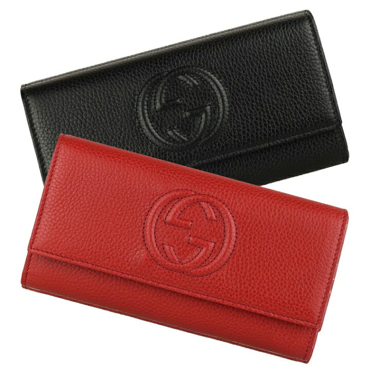 楽天市場】グッチ 財布 GUCCI ショップ袋付き 二つ折り長財布 