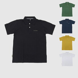 몽벨 의류 남성 폴로 셔츠 반팔 SML XL 코어 스팬 폴로 셔츠 남성 2104691 mont-bell