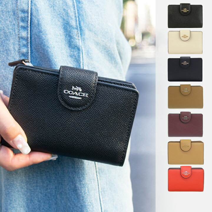 楽天市場】コーチ 財布 二つ折り財布 COACH アウトレット品 6390imblk 