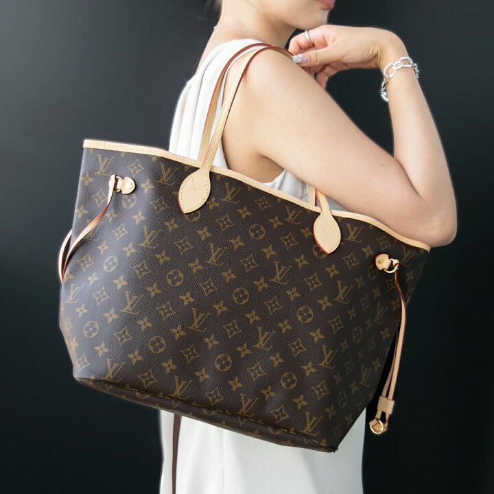 ルイヴィトン LOUIS VUITTON トートバック ネヴァーフル MM モノグラム  