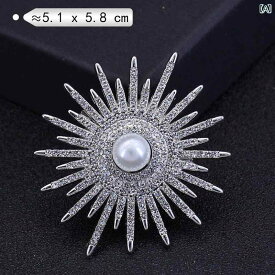 アクセサリー　パール　ジュエリー 女性用 高級 パールブローチ シンプルで な ラウンド コサージュ 衣類 固定 ピン 精巧 アクセサリー 誕生日 プレゼント
