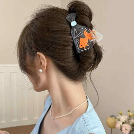 ヘアアクセサリー 女性用 後頭部 半分まとめ 髪 かわいい クロップクリップ シャーククリップ グラブクリップ 酢酸素材 軽量 普段使い シンプル デザイン ピン ヘアピン 髪留め