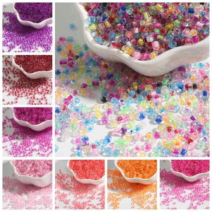 �r�[�Y �K���X�r�[�Y 2-4mm ���F�c �Č^ ��H DIY �A�N�Z�T���[�f�� ���� �C�������O ���h �U�� ����
