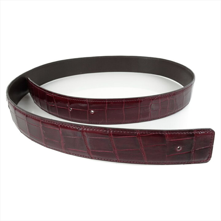 楽天市場】新品 クロコダイル ベルト Hバックル 替えベルト 交換用  