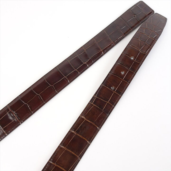 楽天市場】新品 クロコダイル ベルト Hバックル用 メンズ レザーベルト  