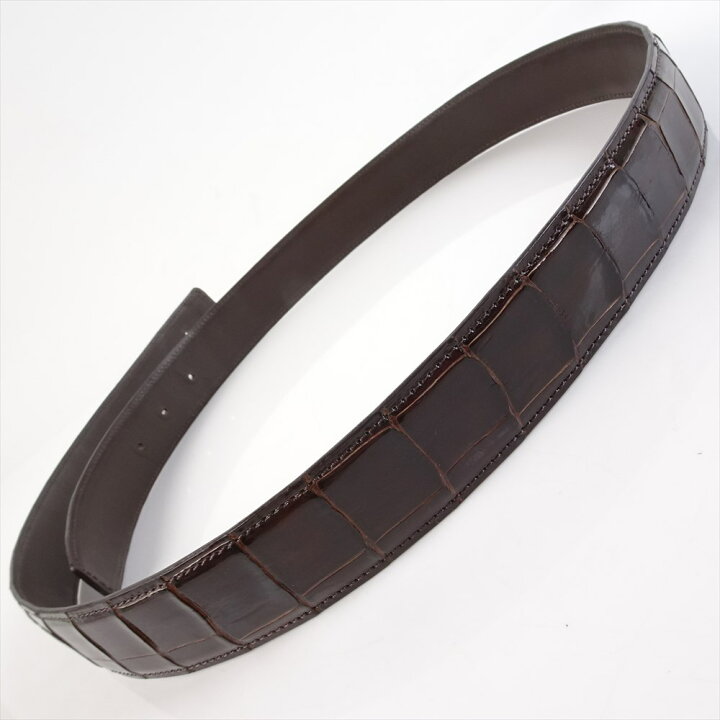 楽天市場】新品 クロコダイル ベルト Hバックル用 メンズ レザーベルト  