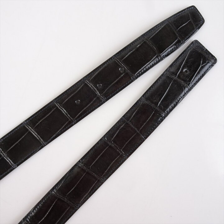 楽天市場】新品 クロコダイル ベルト メンズ レザーベルト 交換用 ツヤ  
