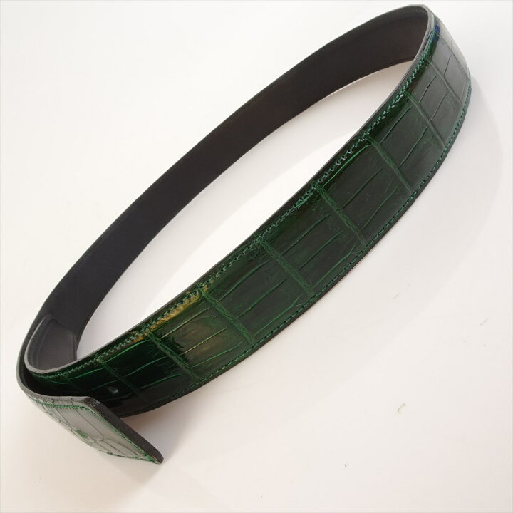 楽天市場】新品 クロコダイル ベルト メンズ レザーベルト 交換用 ツヤ  