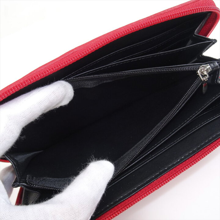 楽天市場】新品 リザード 長財布 財布 ラウンドファスナー レッド 赤  