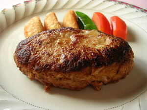 信州黄金シャモのヘルシーな『チキンハンバーグ』2人前 ハンバーグ 温めるだけ 湯煎 冷凍 おかず 食品 洋食 惣菜