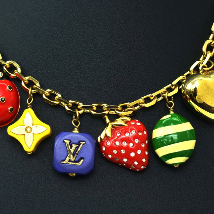 楽天市場】LOUIS VUITTON Multicolor コリエ・フレーズ ネックレス 