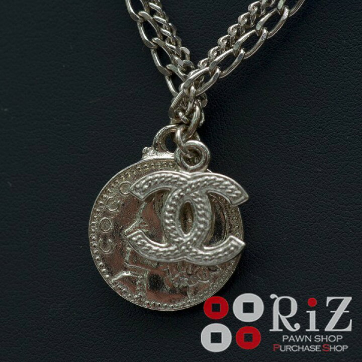 楽天市場】CHANEL シルバー マドモアゼル ココマーク コインモチーフ 