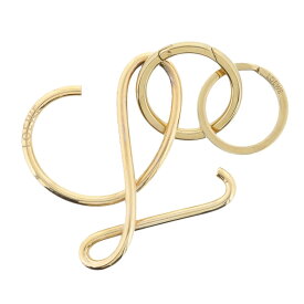 LOEWE ロエベ アナグラムチャーム キーケース メタル ゴールド レディース【中古】