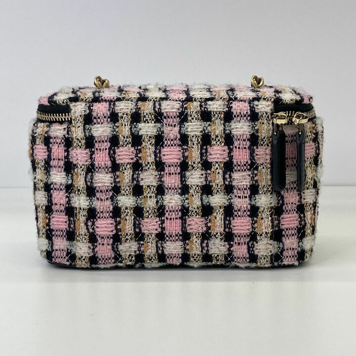 楽天市場】CHANEL シャネル ツイード バニティ ミニ チェーン 
