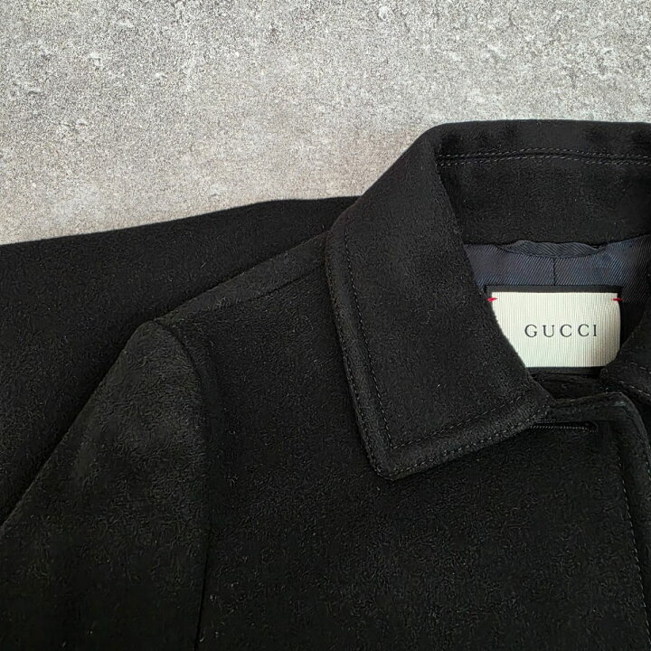 楽天市場】GUCCI グッチ ウール ロングコート フェイク パールボタン 