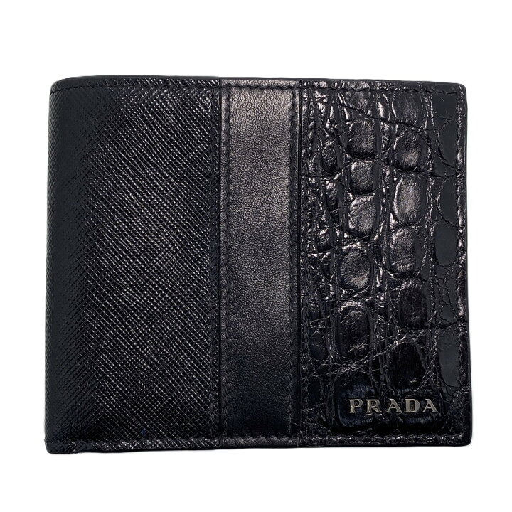 楽天市場】【再値下げ】PRADA プラダ サフィアーノ クロコダイル 二 