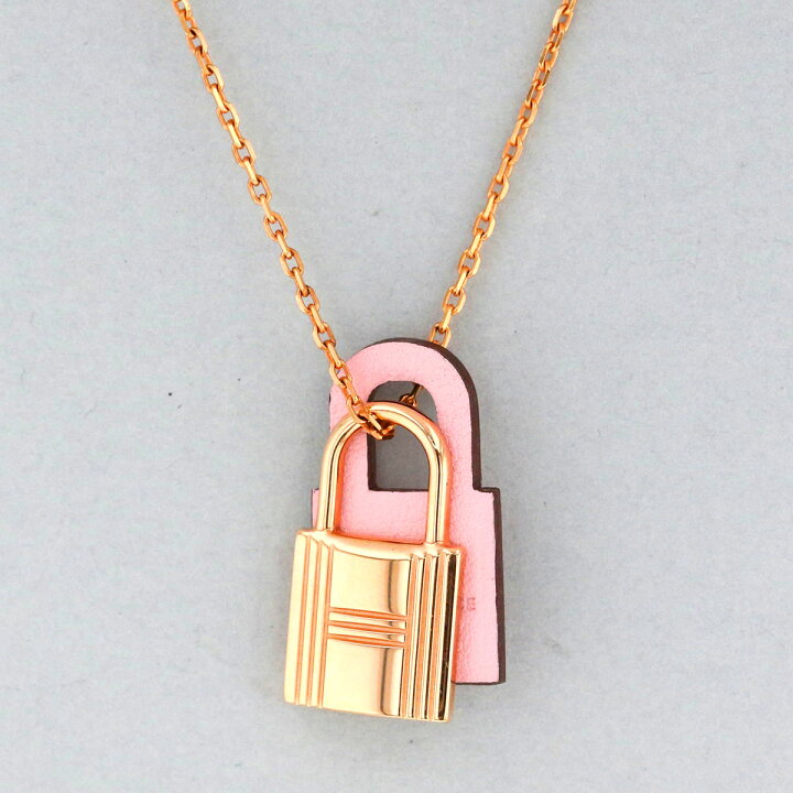 楽天市場】HERMES エルメス オーケリーPM ローズサクラ ネックレス GP 