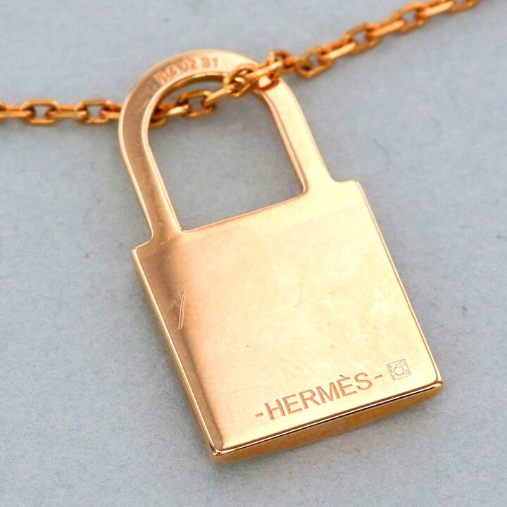 楽天市場】HERMES エルメス オーケリーPM ローズサクラ ネックレス GP 