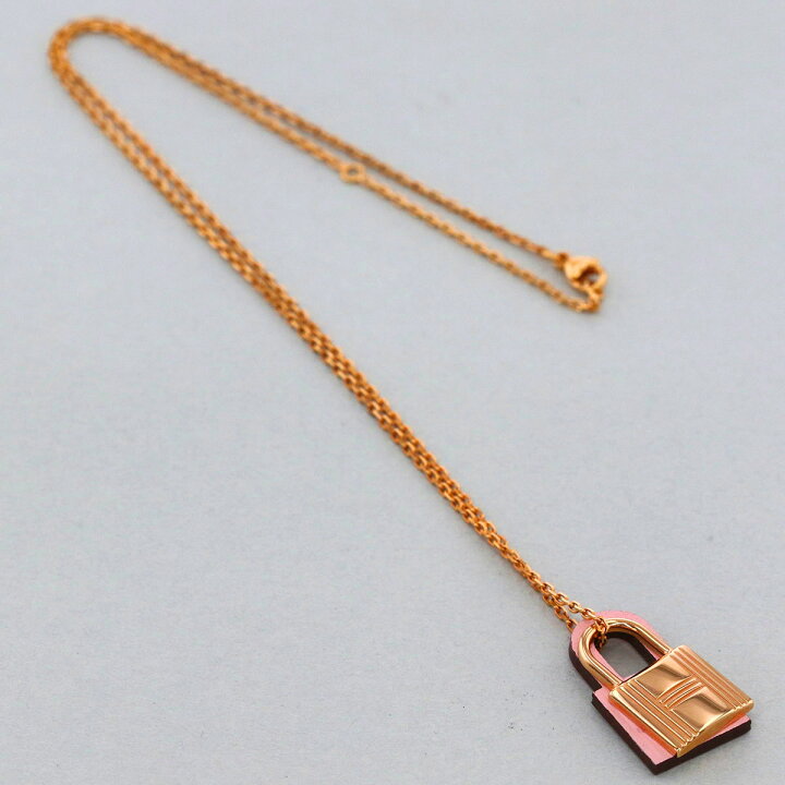 楽天市場】HERMES エルメス オーケリーPM ローズサクラ ネックレス GP 