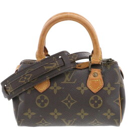LOUIS VUITTON ルイ・ヴィトン ミニ スピーディ ショルダーバッグ ハンドバッグ M41534 モノグラム ブラウン レディース【中古】