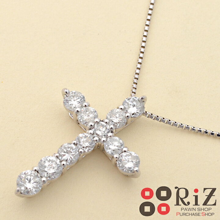 楽天市場】【中古】 K18WG ﾀﾞｲﾔﾓﾝﾄﾞｸﾛｽﾈｯｸﾚｽ ジュエリー ネックレス