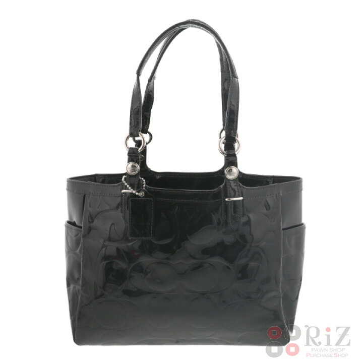 楽天市場】【中古】 COACH （コーチ） ﾊﾟﾃﾝﾄｴﾝﾎﾞｽﾄﾞﾚｻﾞｰﾄｰﾄ バッグ 