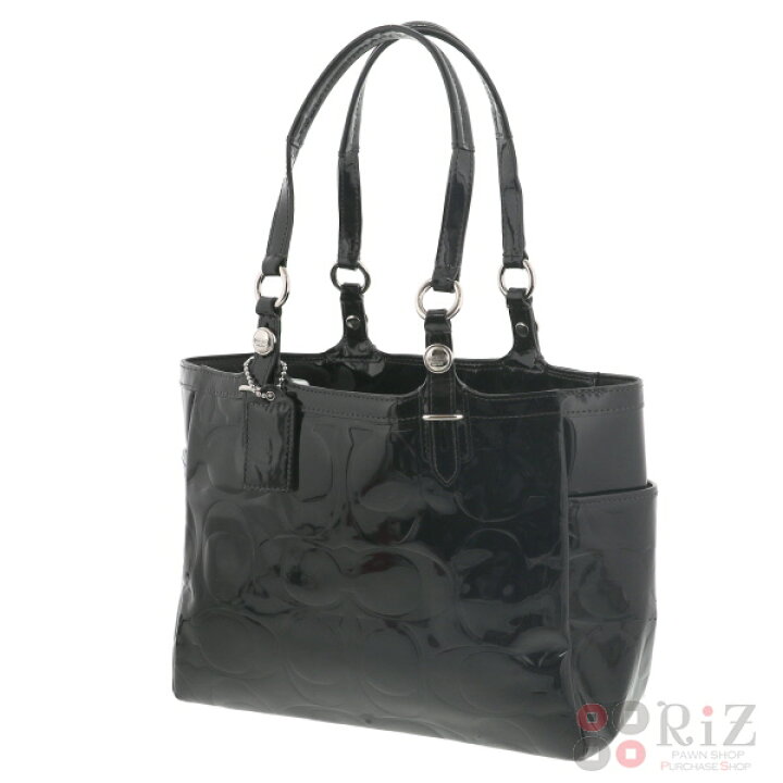 楽天市場】【中古】 COACH （コーチ） ﾊﾟﾃﾝﾄｴﾝﾎﾞｽﾄﾞﾚｻﾞｰﾄｰﾄ バッグ 