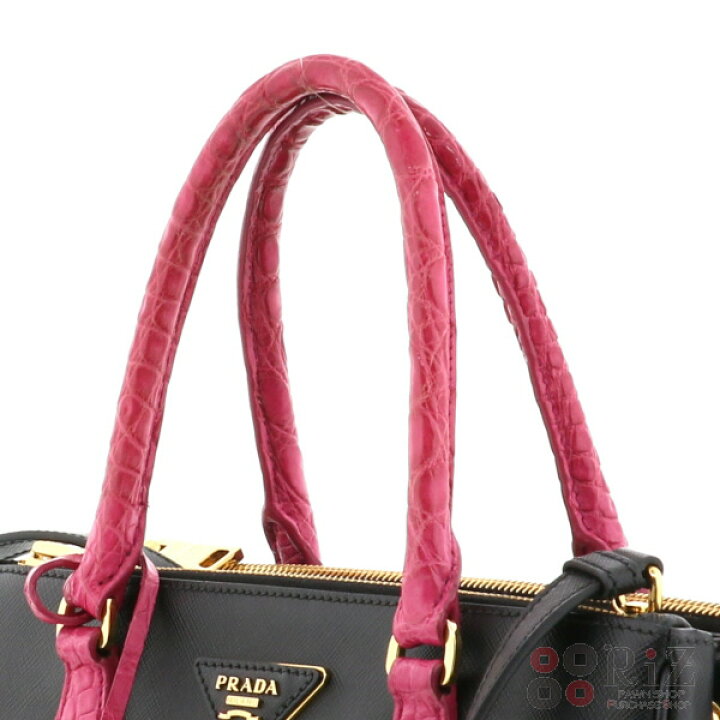 楽天市場】【中古】 PRADA （プラダ） ｶﾞﾚﾘｱ ｸﾛｺﾊﾝﾄﾞﾙ 2WAYｼｮﾙﾀﾞｰﾊﾞｯｸﾞ 