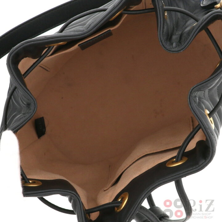 楽天市場】【中古】 GUCCI （グッチ） GGﾏｰﾓﾝﾄ 巾着ｼｮﾙﾀﾞｰﾊﾞｯｸ バッグ 