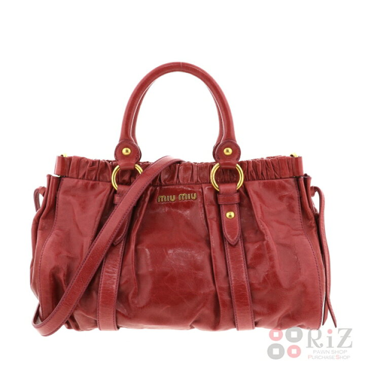 楽天市場】【中古】MIUMIU （ミュウミュウ） 2WAYﾊﾝﾄﾞﾊﾞｯｸ バッグ 