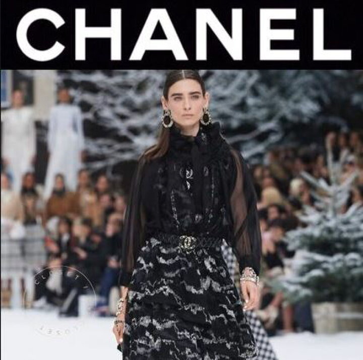 楽天市場】【中古】 CHANEL （シャネル） ﾘﾎﾞﾝ ﾌﾞﾗｳｽ ｼｰｽﾙｰ Black  