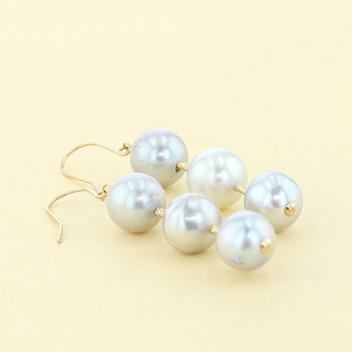 楽天市場】【美品】【中古】MEGUMI K18 アコヤパール ピアス 