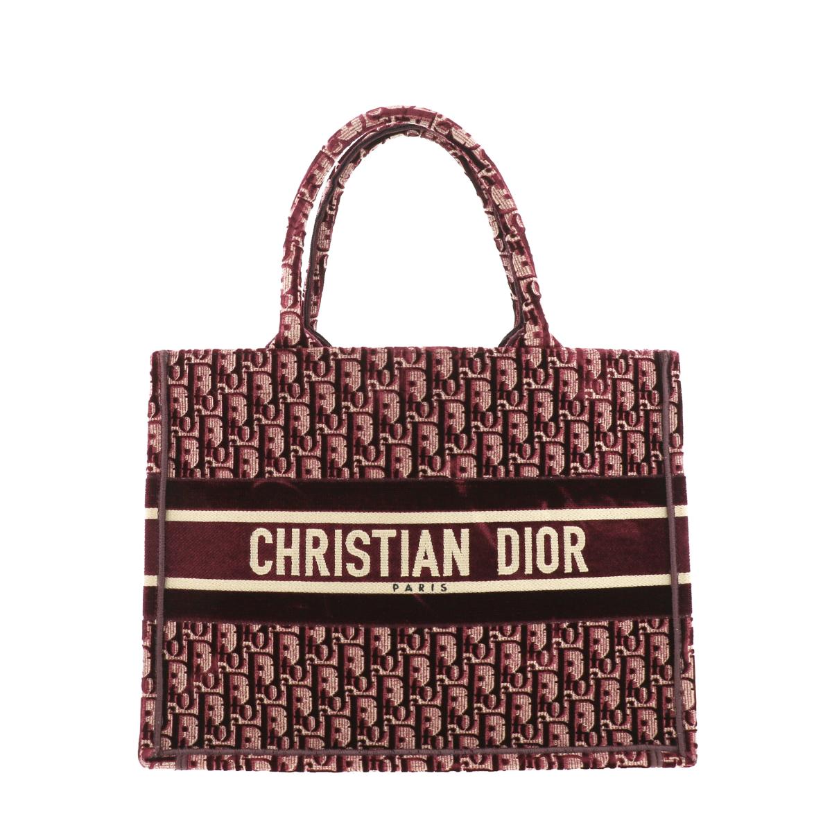 【お値下げ品】【美品】Christian Dior （クリスチャンディオール） ﾌﾞｯｸﾄｰﾄ ｽﾓｰﾙﾊﾞｯｸﾞ バッグ トートバッグ  Oblique Red/レッド M1296ZWVF used:A | PAWNSHOP　ＲｉＺ