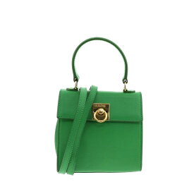 【値下げ中】【ヴィンテージ品】【美品】セリーヌ ヴィンテージ 2WAY ハンドバッグ グリーン CELINE Vintage Two-way Handbag Green