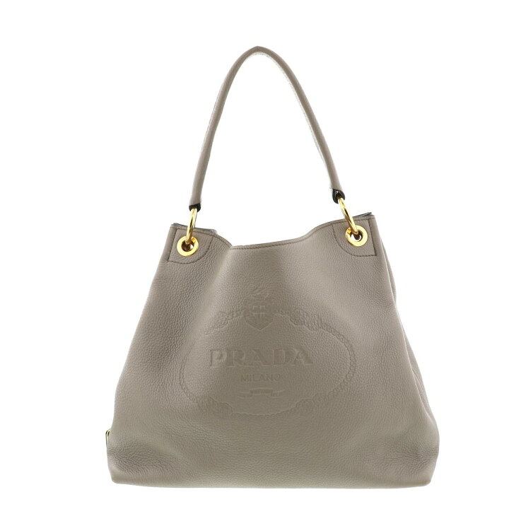 楽天市場】【お値下げ品】PRADA （プラダ） ﾛｺﾞﾜﾝｼｮﾙﾀﾞｰﾊﾞｯｸﾞ バッグ  