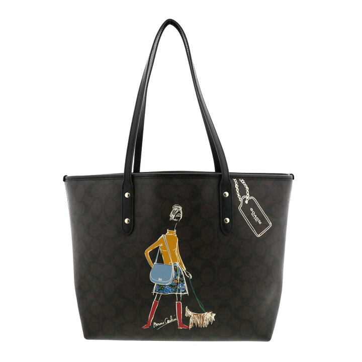 楽天市場】【中古】 COACH （コーチ） ｼｸﾞﾈﾁｬｰ ﾎﾞﾆｰｶｼﾝ ﾄｰﾄﾊﾞｯｸﾞ 