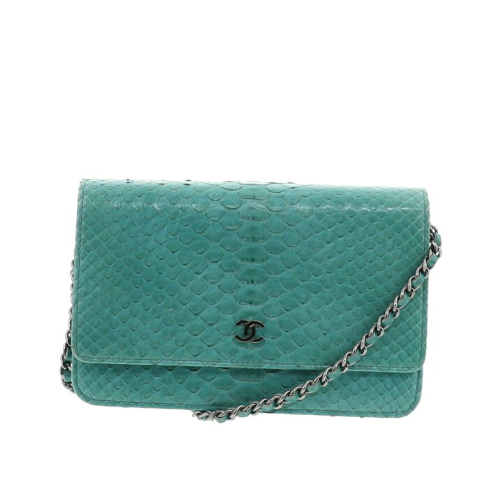 楽天市場】【中古】CHANEL シャネル パイソン チェーンウォレット シ 