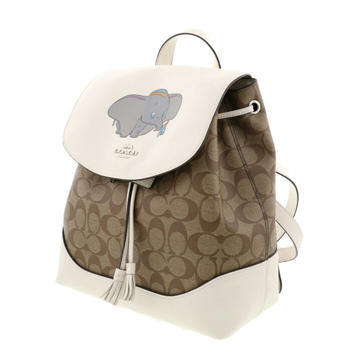 楽天市場】【中古】 COACH （コーチ） Disney ﾀﾞﾝﾎﾞ ﾊﾞｯｸﾊﾟｯｸ バッグ  