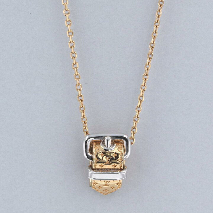 楽天市場】【中古】LOUIS VUITTON （ルイヴィトン） ﾍﾞﾙﾄﾓﾁｰﾌ ﾈｯｸﾚｽ 