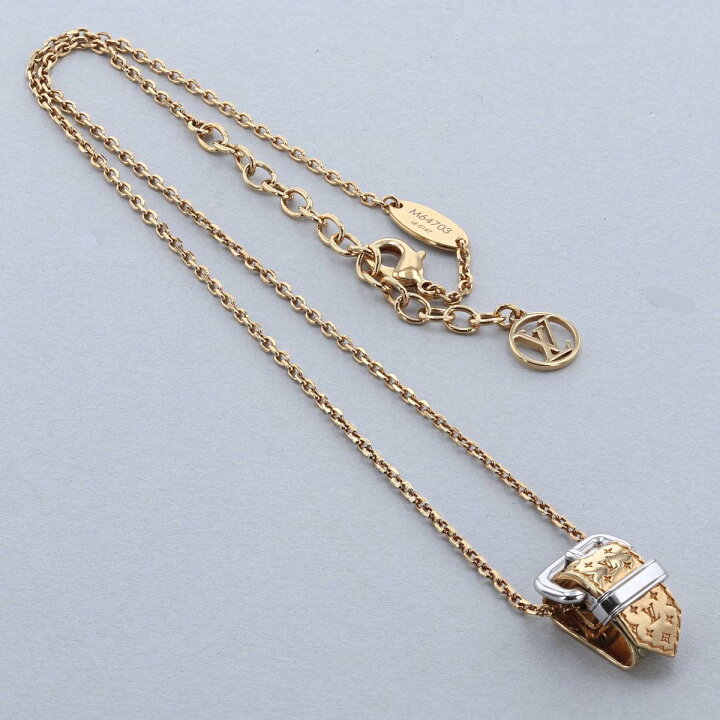 楽天市場】【中古】LOUIS VUITTON （ルイヴィトン） ﾍﾞﾙﾄﾓﾁｰﾌ ﾈｯｸﾚｽ 