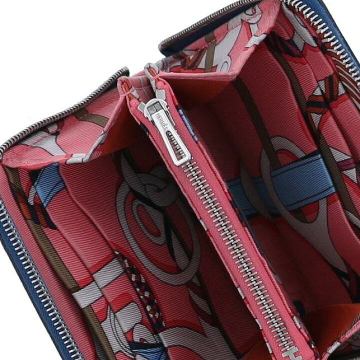楽天市場】【中古】 HERMES （エルメス） ｱｻﾞｯﾌﾟ ｼﾙｸｲﾝ ｺﾝﾊﾟｸﾄ 財布 二  